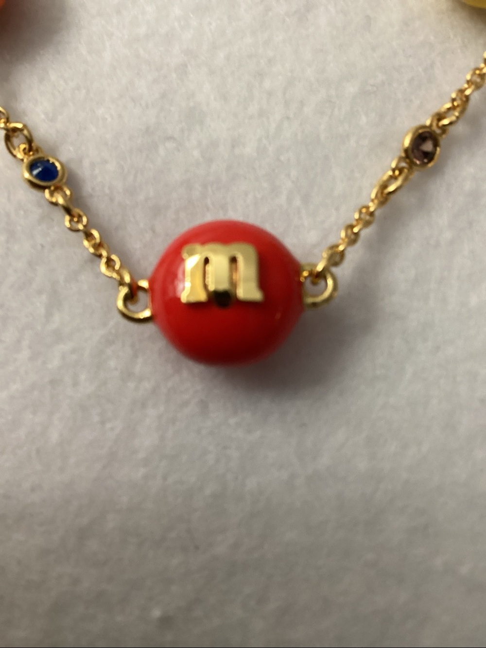 Kate Spade x M&M Gold-Tone Multicolor M&M Flex Bracelet - Picture 6 of 9